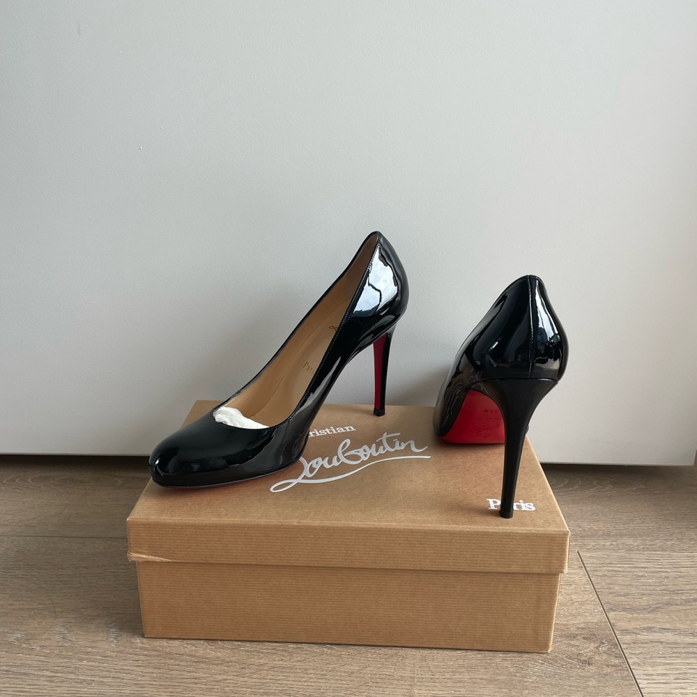 Christian Louboutin Black Patent Leather Pumps - Never Worn!!